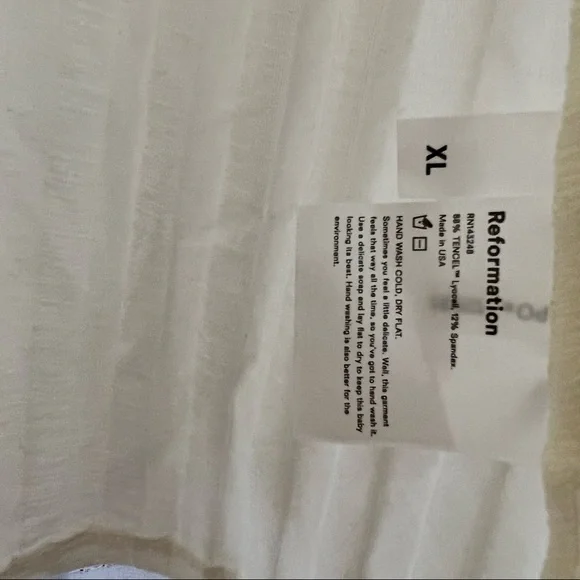 Reformation Ivory Delancey Top NWT - Picture 5 of 5